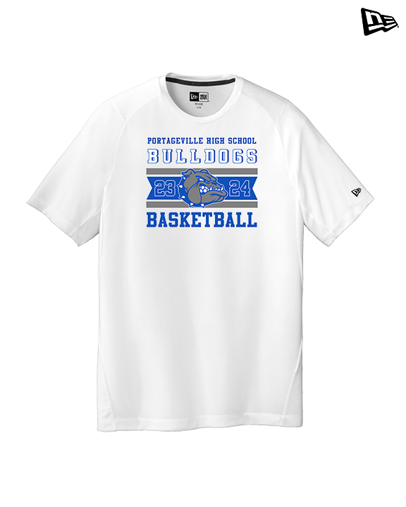 Portageville HS Boys Basketball Stamp - New Era Performance Shirt