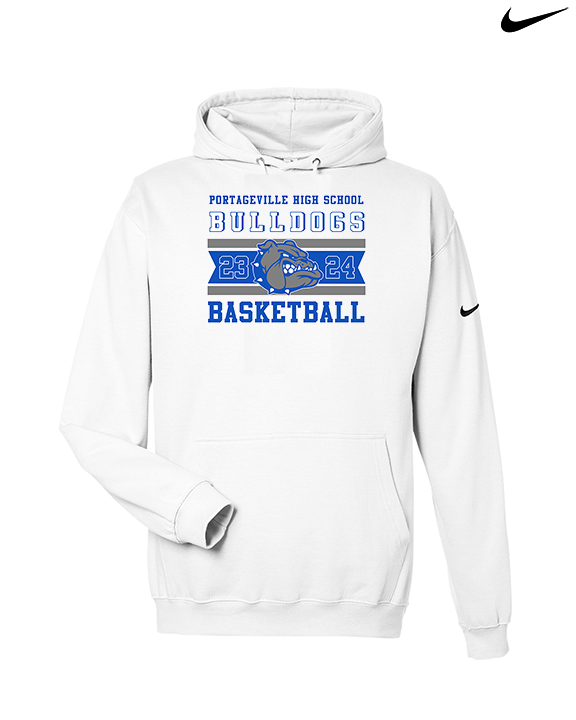 Portageville HS Boys Basketball Stamp - Nike Club Fleece Hoodie