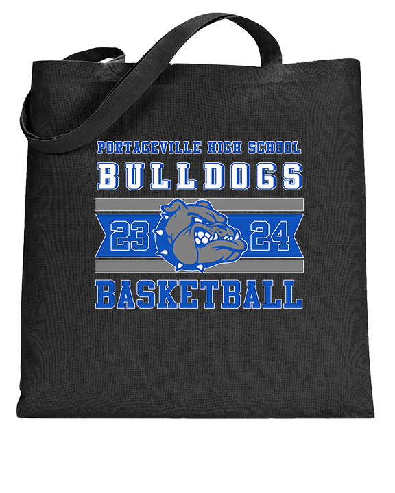 Portageville HS Boys Basketball Stamp - Tote