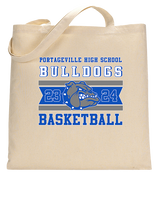 Portageville HS Boys Basketball Stamp - Tote