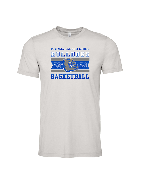 Portageville HS Boys Basketball Stamp - Tri-Blend Shirt