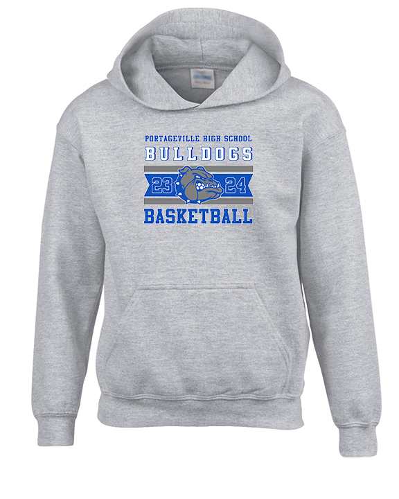 Portageville HS Boys Basketball Stamp - Unisex Hoodie