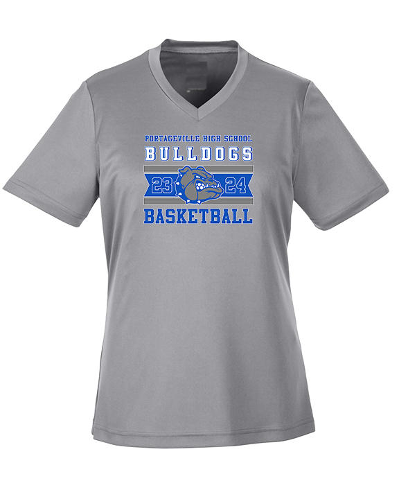 Portageville HS Boys Basketball Stamp - Womens Performance Shirt