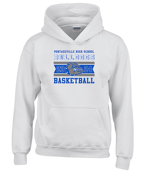 Portageville HS Boys Basketball Stamp - Youth Hoodie