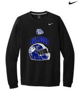 Portageville HS Football Full Helmet - Mens Nike Crewneck