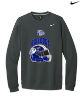 Portageville HS Football Full Helmet - Mens Nike Crewneck