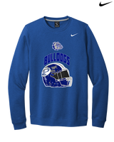 Portageville HS Football Full Helmet - Mens Nike Crewneck