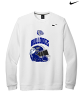 Portageville HS Football Full Helmet - Mens Nike Crewneck