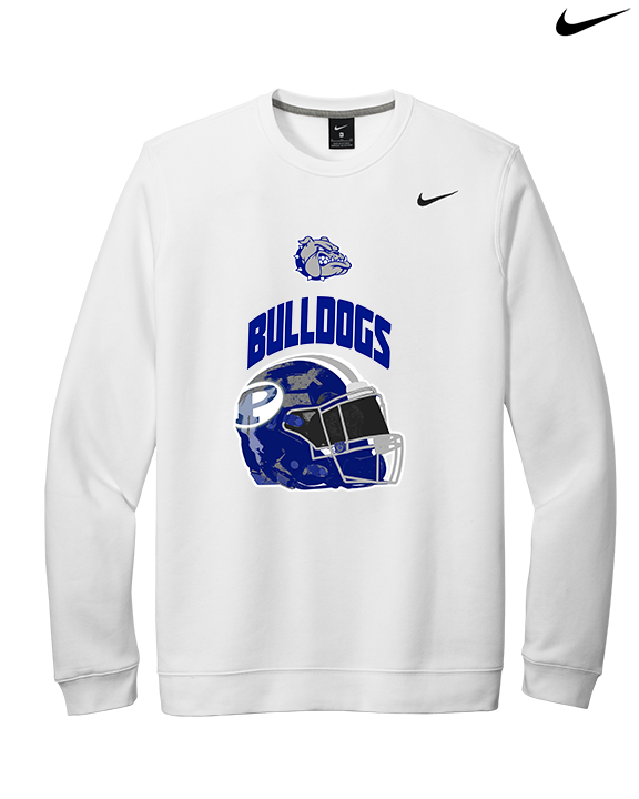 Portageville HS Football Full Helmet - Mens Nike Crewneck
