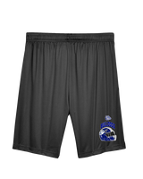Portageville HS Football Full Helmet - Mens Training Shorts with Pockets
