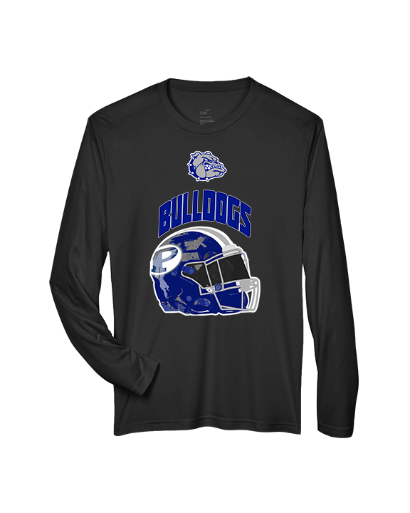 Portageville HS Football Full Helmet - Performance Longsleeve