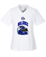 Portageville HS Football Full Helmet - Womens Performance Shirt