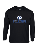 Portageville HS Football Full Logo - Cotton Longsleeve