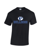 Portageville HS Football Full Logo - Cotton T-Shirt