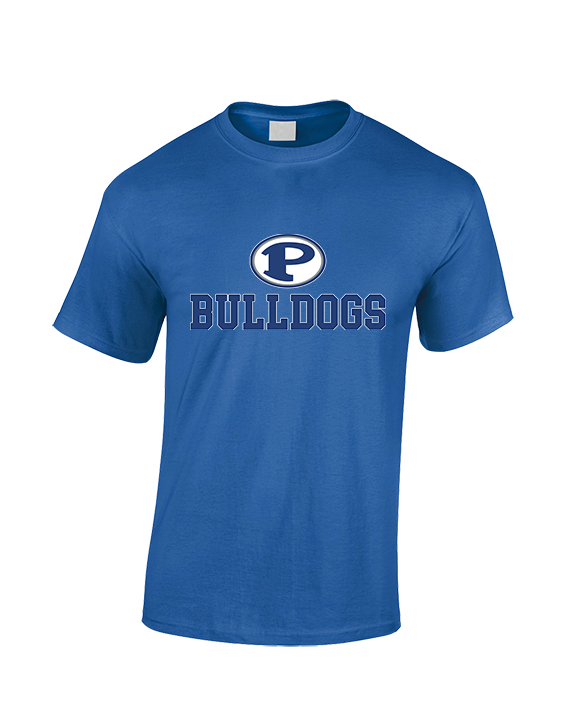 Portageville HS Football Full Logo - Cotton T-Shirt