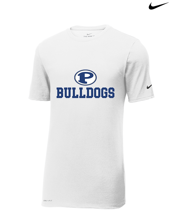 Portageville HS Football Full Logo - Mens Nike Cotton Poly Tee