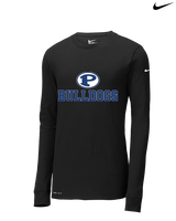 Portageville HS Football Full Logo - Mens Nike Longsleeve
