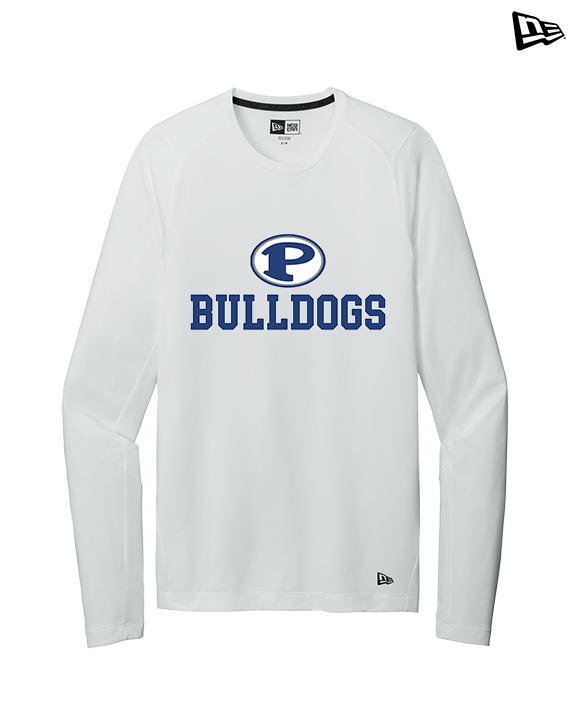 Portageville HS Football Full Logo - New Era Performance Long Sleeve