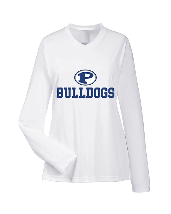 Portageville HS Football Full Logo - Womens Performance Longsleeve