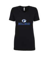 Portageville HS Football Full Logo - Womens Vneck