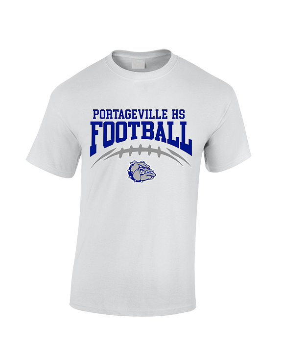 Portageville HS Football School Football - Cotton T-Shirt