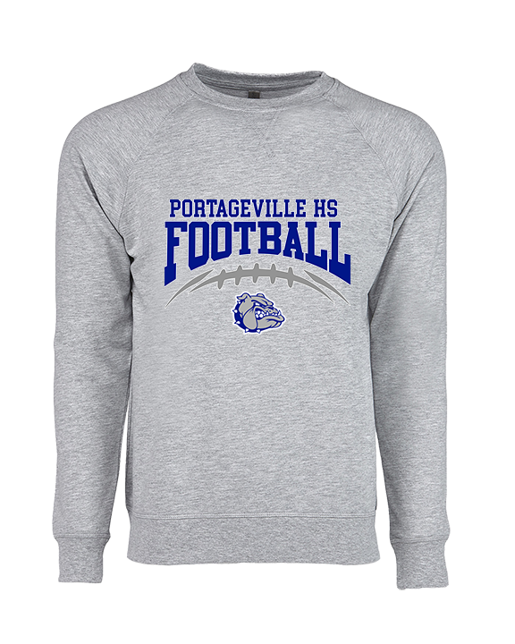 Portageville HS Football School Football - Crewneck Sweatshirt