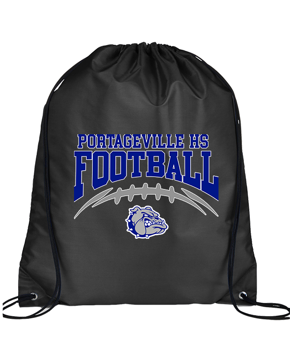 Portageville HS Football School Football - Drawstring Bag