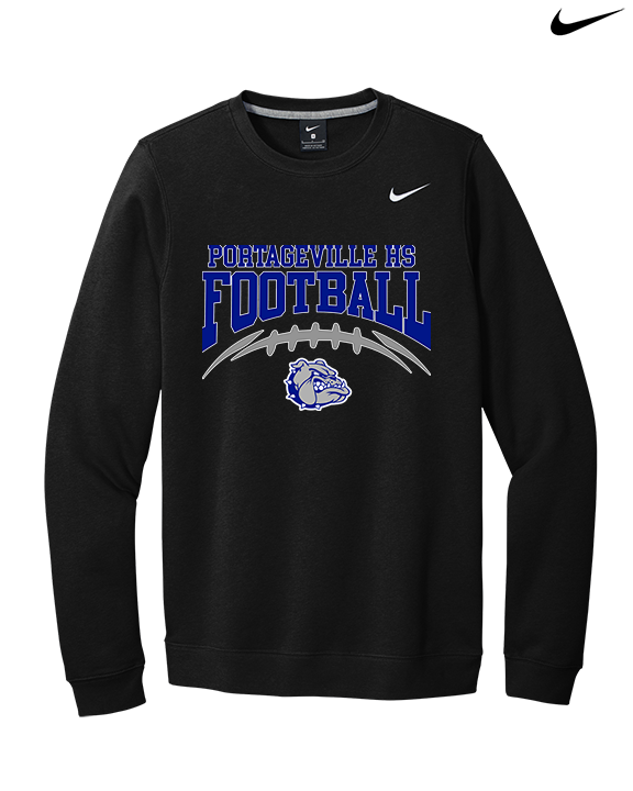 Portageville HS Football School Football - Mens Nike Crewneck