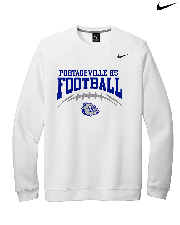 Portageville HS Football School Football - Mens Nike Crewneck