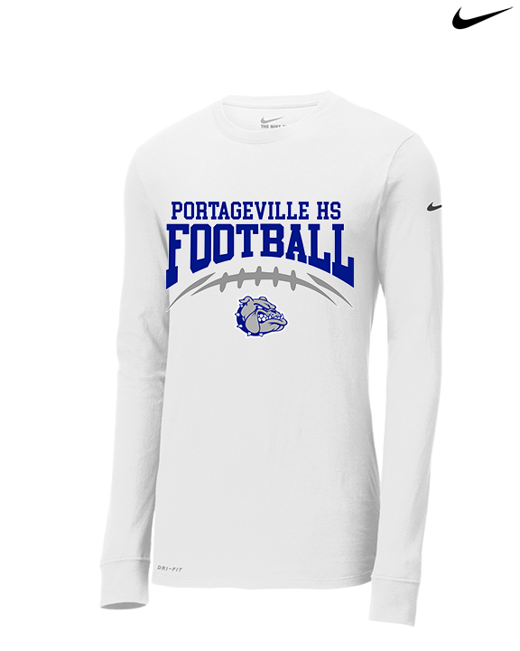 Portageville HS Football School Football - Mens Nike Longsleeve