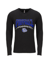 Portageville HS Football School Football - Tri-Blend Long Sleeve