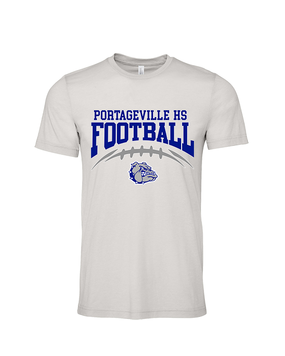 Portageville HS Football School Football - Tri-Blend Shirt