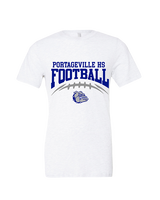 Portageville HS Football School Football - Tri-Blend Shirt