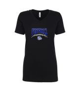 Portageville HS Football School Football - Womens Vneck