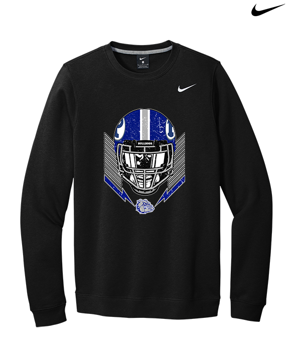 Portageville HS Football Skull Crusher - Mens Nike Crewneck