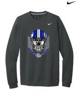 Portageville HS Football Skull Crusher - Mens Nike Crewneck