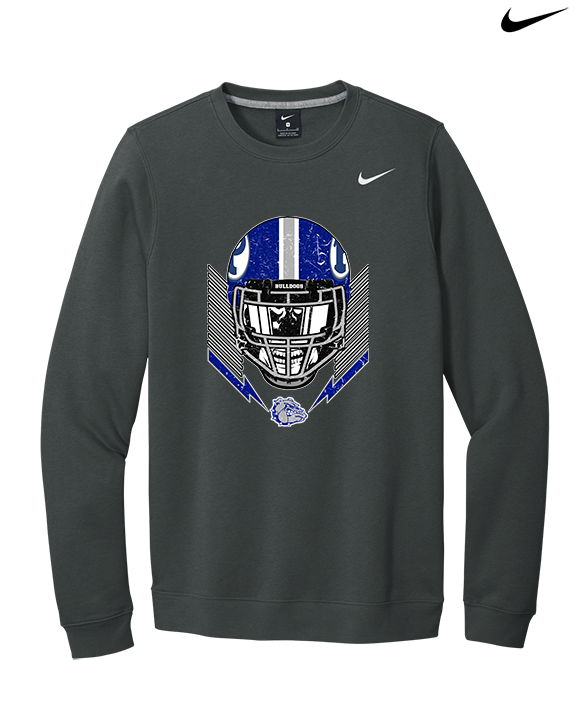 Portageville HS Football Skull Crusher - Mens Nike Crewneck