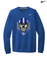 Portageville HS Football Skull Crusher - Mens Nike Crewneck