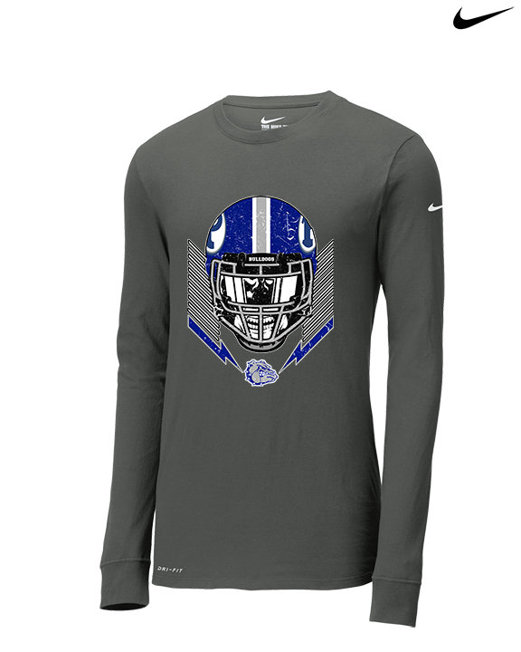 Portageville HS Football Skull Crusher - Mens Nike Longsleeve