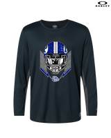 Portageville HS Football Skull Crusher - Mens Oakley Longsleeve