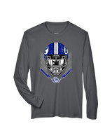 Portageville HS Football Skull Crusher - Performance Longsleeve