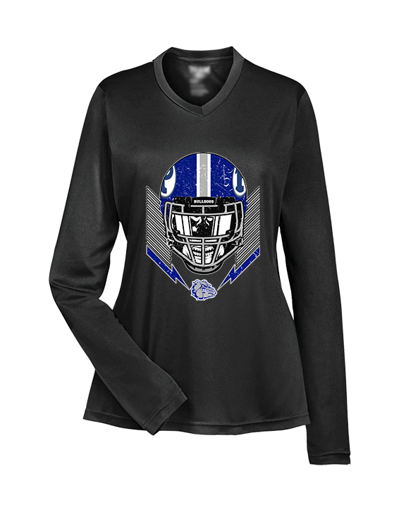 Portageville HS Football Skull Crusher - Womens Performance Longsleeve