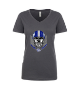 Portageville HS Football Skull Crusher - Womens Vneck