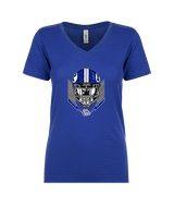 Portageville HS Football Skull Crusher - Womens Vneck