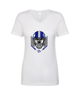 Portageville HS Football Skull Crusher - Womens Vneck