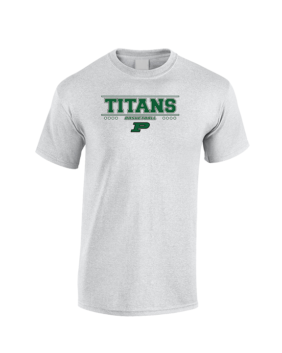 Poway HS Girls Basketball Border - Cotton T-Shirt