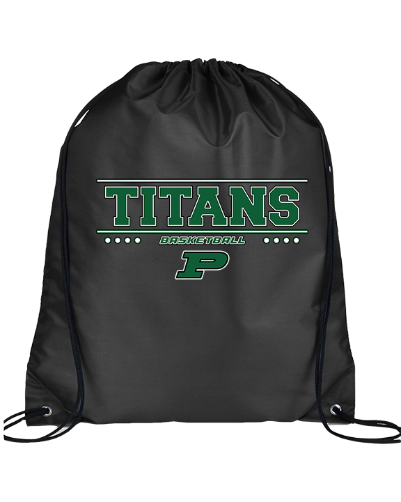 Poway HS Girls Basketball Border - Drawstring Bag