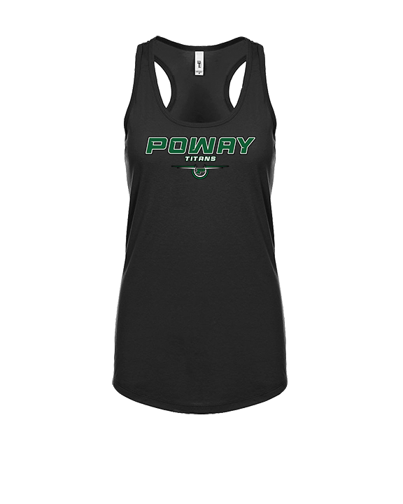 Poway HS Girls Basketball Design - Womens Tank Top