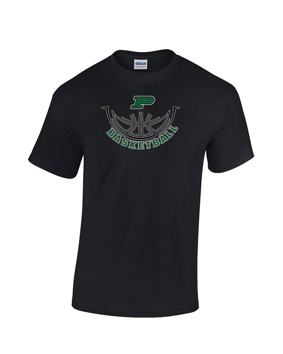 Poway HS Girls Basketball Outline - Cotton T-Shirt