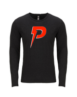 PowerBat Baseball Main Logo 1 - Tri-Blend Long Sleeve